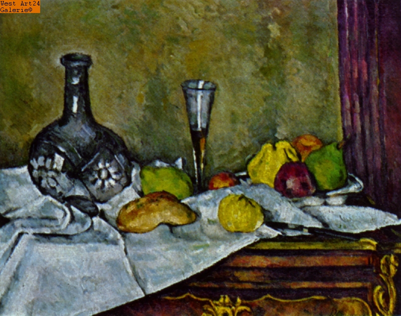 Das Dessert nach Cézanne Gemäldeimitation